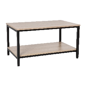 Finley Modern Industrial 2 Tier Rectangular Metal and Driftwood Coffee Table, NAN-JH-17163-GG Finley Modern Industrial 2 Tier Rectangular Metal and Driftwood Coffee Table, NAN-JH-17163-GG