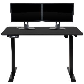 Electric Height Adjustable Standing Desk - Table Top 48" Wide - 24" Deep (Black), NAN-TG-2046-BK-GG Electric Height Adjustable Standing Desk - Table Top 48" Wide - 24" Deep (Black), NAN-TG-2046-BK-GG