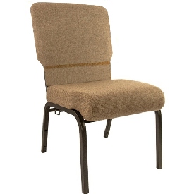 Advantage Mixed Tan Church Chair 20.5 in. Wide, PCHT-105