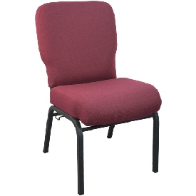 Advantage Signature Elite Maroon Church Chair - 20 in. Wide, PCRCB-104