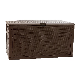 120 Gallon Plastic Deck Box - Outdoor Waterproof Storage Box for Patio Cushions, Garden Tools and Pool Toys, Brown, QT-KTL-4023BRN-GG 120 Gallon Plastic Deck Box - Outdoor Waterproof Storage Box for Patio Cushions, Garden Tools and Pool Toys, Brown, QT-KTL-4023BRN-GG