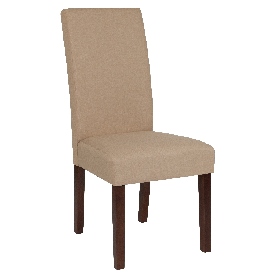Greenwich Series Beige Fabric Parsons Chair, QY-A37-9061-BGE-GG