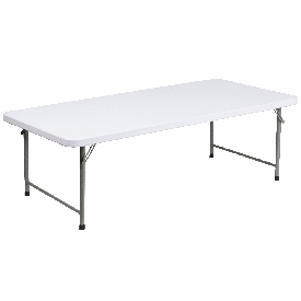 4.93-Foot Kid's Granite White Plastic Folding Table, RB-3060-KID-GG 4.93-Foot Kid's Granite White Plastic Folding Table, RB-3060-KID-GG