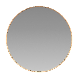 30" Round Gold Metal Framed Wall Mirror - Large Accent Mirror for Bathroom, Vanity, Entryway, Dining Room, & Living Room