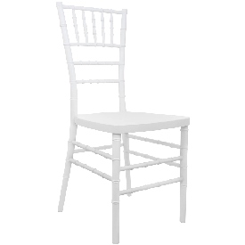 Advantage White Resin Chiavari Chair, RSCHI-W