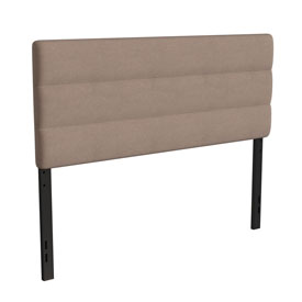 Paxton Queen Channel Stitched Fabric Upholstered Headboard, Adjustable Height from 44.5" to 57.25" - Taupe, TW-3WLHB21-TAN-Q-GG Paxton Queen Channel Stitched Fabric Upholstered Headboard, Adjustable Height from 44.5" to 57.25" - Taupe, TW-3WLHB21-TAN-Q-GG