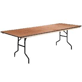 8-Foot Rectangular Wood Folding Banquet Table with Clear Coated Finished Top, XA-3696-P-GG, XA-3696-P-GG 8-Foot Rectangular Wood Folding Banquet Table with Clear Coated Finished Top, XA-3696-P-GG, XA-3696-P-GG