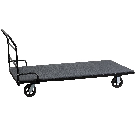 Folding Table Dolly with Carpeted Platform for Rectangular Tables, XA-77-36-DOLLY-GG