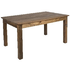 60" x 38" Rectangular Antique Rustic Solid Pine Farm Dining Table, XA-F-60X38-GG 60" x 38" Rectangular Antique Rustic Solid Pine Farm Dining Table, XA-F-60X38-GG