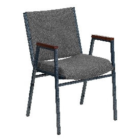 HERCULES Series Heavy Duty Gray Fabric Stack Chair with Arms, XU-60154-GY-GG HERCULES Series Heavy Duty Gray Fabric Stack Chair with Arms, XU-60154-GY-GG