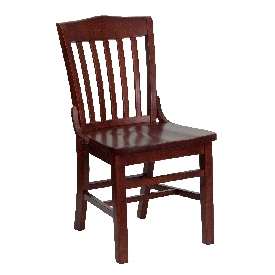 HERCULES Series School House Back Mahogany Wood Restaurant Chair, XU-DG-W0006-MAH-GG HERCULES Series School House Back Mahogany Wood Restaurant Chair, XU-DG-W0006-MAH-GG