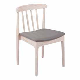 Chester Commercial Grade Solid Wood Antique White Dining Chair with Curved Spindle Backrest and Beige Vinyl Seat, XU-DG-W0359-ANTWHT-GG Chester Commercial Grade Solid Wood Antique White Dining Chair with Curved Spindle Backrest and Beige Vinyl Seat, XU-DG-W0359-ANTWHT-GG