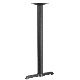 5'' x 22'' Restaurant Table T-Base with 3'' Dia. Bar Height Column, XU-T0522-BAR-GG