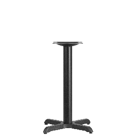 22'' x 22'' Restaurant Table X-Base with 3'' Dia. Table Height Column, XU-T2222-GG