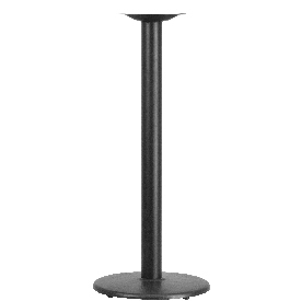 18'' Round Restaurant Table Base with 3'' Dia. Bar Height Column, XU-TR18-BAR-GG