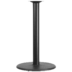 24'' Round Restaurant Table Base with 4'' Dia. Bar Height Column, XU-TR24-BAR-GG
