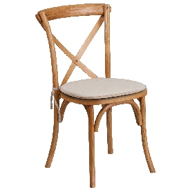 HERCULES Series Stackable Oak Wood Cross Back Chair with Cushion, XU-X-OAK-NTC-GG