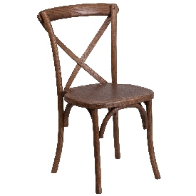 HERCULES Series Stackable Pecan Wood Cross Back Chair, XU-X-PEC-GG HERCULES Series Stackable Pecan Wood Cross Back Chair, XU-X-PEC-GG