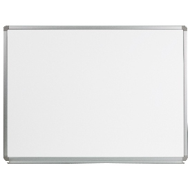 4' W x 3' H Magnetic Marker Board, YU-90X120-WHITE-GG