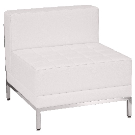 HERCULES Imagination Series Contemporary Melrose White LeatherSoft Middle Chair, ZB-IMAG-MIDDLE-WH-GG HERCULES Imagination Series Contemporary Melrose White LeatherSoft Middle Chair, ZB-IMAG-MIDDLE-WH-GG