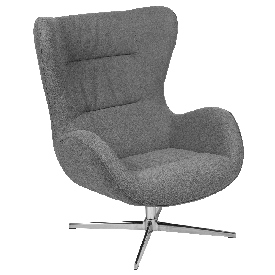 Gray Fabric Swivel Wing Chair, ZB-WING-GR-FAB-GG Gray Fabric Swivel Wing Chair, ZB-WING-GR-FAB-GG