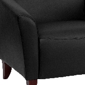 HERCULES Imperial Series Black LeatherSoft Chair, 111-1-BK-GG