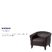 HERCULES Imperial Series Brown LeatherSoft Chair, 111-1-BN-GG