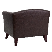 HERCULES Imperial Series Brown LeatherSoft Chair, 111-1-BN-GG