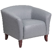 HERCULES Imperial Series Gray LeatherSoft Chair, 111-1-GY-GG