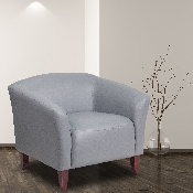 HERCULES Imperial Series Gray LeatherSoft Chair, 111-1-GY-GG
