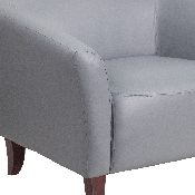 HERCULES Imperial Series Gray LeatherSoft Chair, 111-1-GY-GG