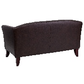HERCULES Imperial Series Brown LeatherSoft Loveseat, 111-2-BN-GG