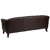 HERCULES Imperial Series Brown LeatherSoft Sofa, 111-3-BN-GG