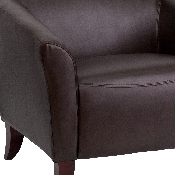 HERCULES Imperial Series Brown LeatherSoft Sofa, 111-3-BN-GG