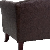 HERCULES Imperial Series Brown LeatherSoft Sofa, 111-3-BN-GG