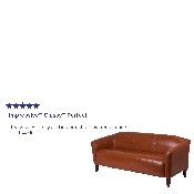 HERCULES Imperial Series Cognac LeatherSoft Sofa, 111-3-CG-GG