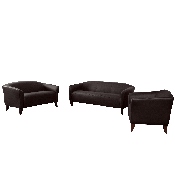 HERCULES Imperial Series Reception Set in Brown LeatherSoft, 111-SET-BN-GG