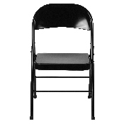 2 Pk. HERCULES Series Double Braced Black Metal Folding Chair, 2-BD-F002-BK-GG
