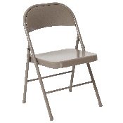 2 Pk. HERCULES Series Double Braced Gray Metal Folding Chair, 2-BD-F002-GY-GG
