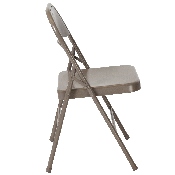 2 Pk. HERCULES Series Double Braced Gray Metal Folding Chair, 2-BD-F002-GY-GG