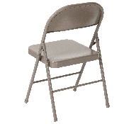 2 Pk. HERCULES Series Double Braced Gray Metal Folding Chair, 2-BD-F002-GY-GG