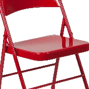 2 Pk. HERCULES Series Double Braced Red Metal Folding Chair, 2-BD-F002-RED-GG