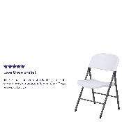 2 Pk. HERCULES Series 330 lb. Capacity Granite White Plastic Folding Chair with Charcoal Frame, 2-DAD-YCD-50-WH-GG