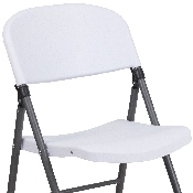 2 Pk. HERCULES Series 330 lb. Capacity Granite White Plastic Folding Chair with Charcoal Frame, 2-DAD-YCD-50-WH-GG