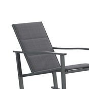 Brazos Set of 2 Black Outdoor Rocking Chairs with Flex Comfort Material and Black Steel Frames, 2-FV-FSC-2315N-BLK-GG