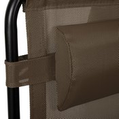 Celestial Adjustable Folding Mesh Zero Gravity Reclining Lounge Chair with Pillow and Cup Holder Tray in Brown, 2-GM-103122SS-B-GG