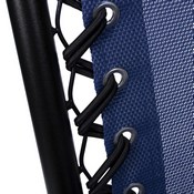 Celestial Adjustable Folding Mesh Zero Gravity Reclining Lounge Chair with Pillow and Cup Holder Tray in Navy, 2-GM-103122SS-NV-GG