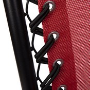 Celestial Adjustable Folding Mesh Zero Gravity Reclining Lounge Chair with Pillow and Cup Holder Tray in Red, 2-GM-103122SS-RD-GG