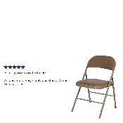 2 Pk. HERCULES Series Double Braced Beige Vinyl Folding Chair, 2-HA-F003D-BGE-GG