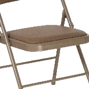 2 Pk. HERCULES Series Double Braced Beige Vinyl Folding Chair, 2-HA-F003D-BGE-GG